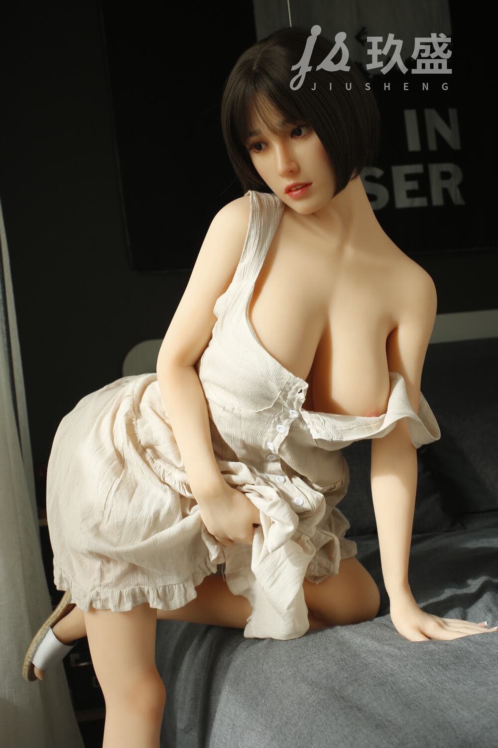 150cm/4ft11 D-cup Silicone Head Sex Doll – Nicole - Image 4