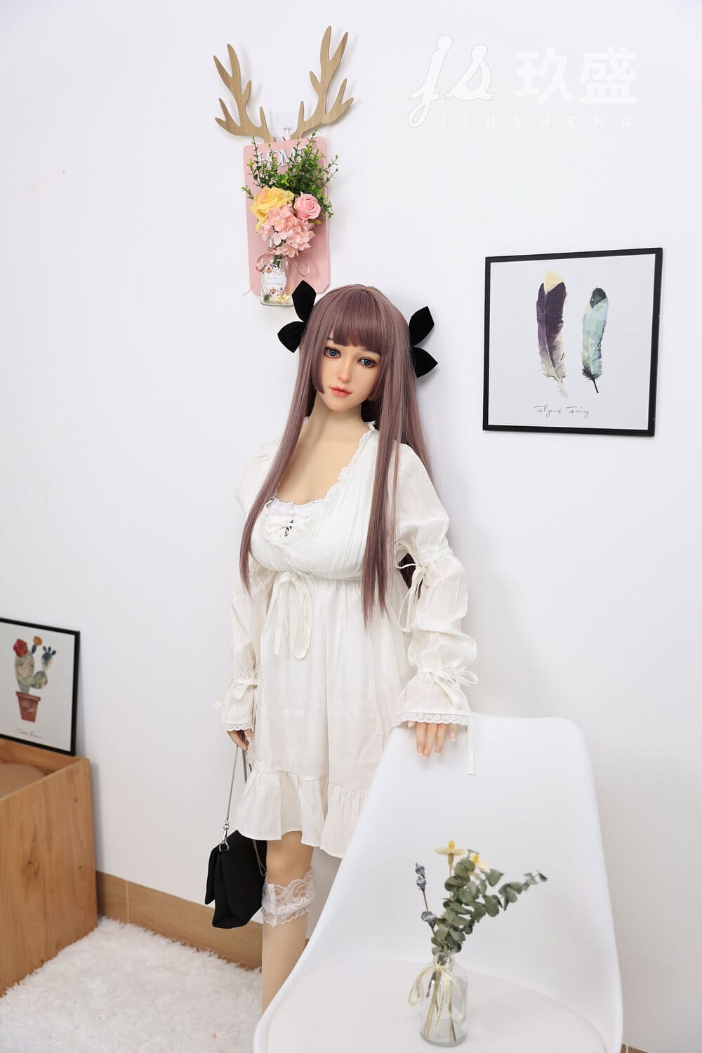 150cm/4ft11 D-cup Silicone Head Sex Doll – Shirley - Image 12