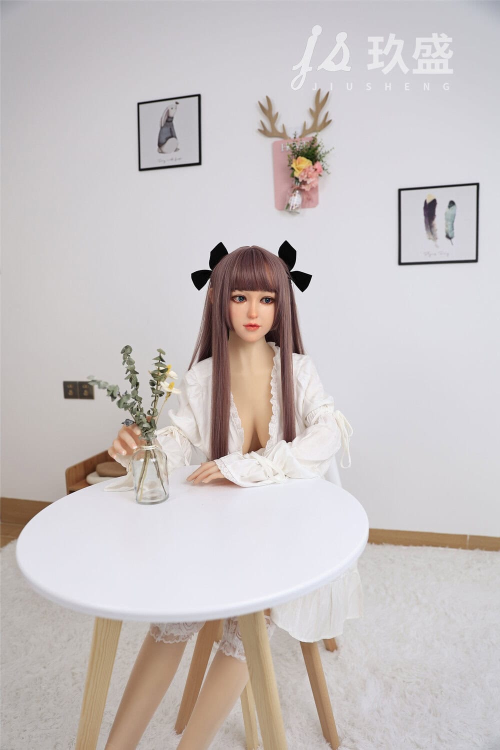 150cm/4ft11 D-cup Silicone Head Sex Doll – Shirley - Image 13
