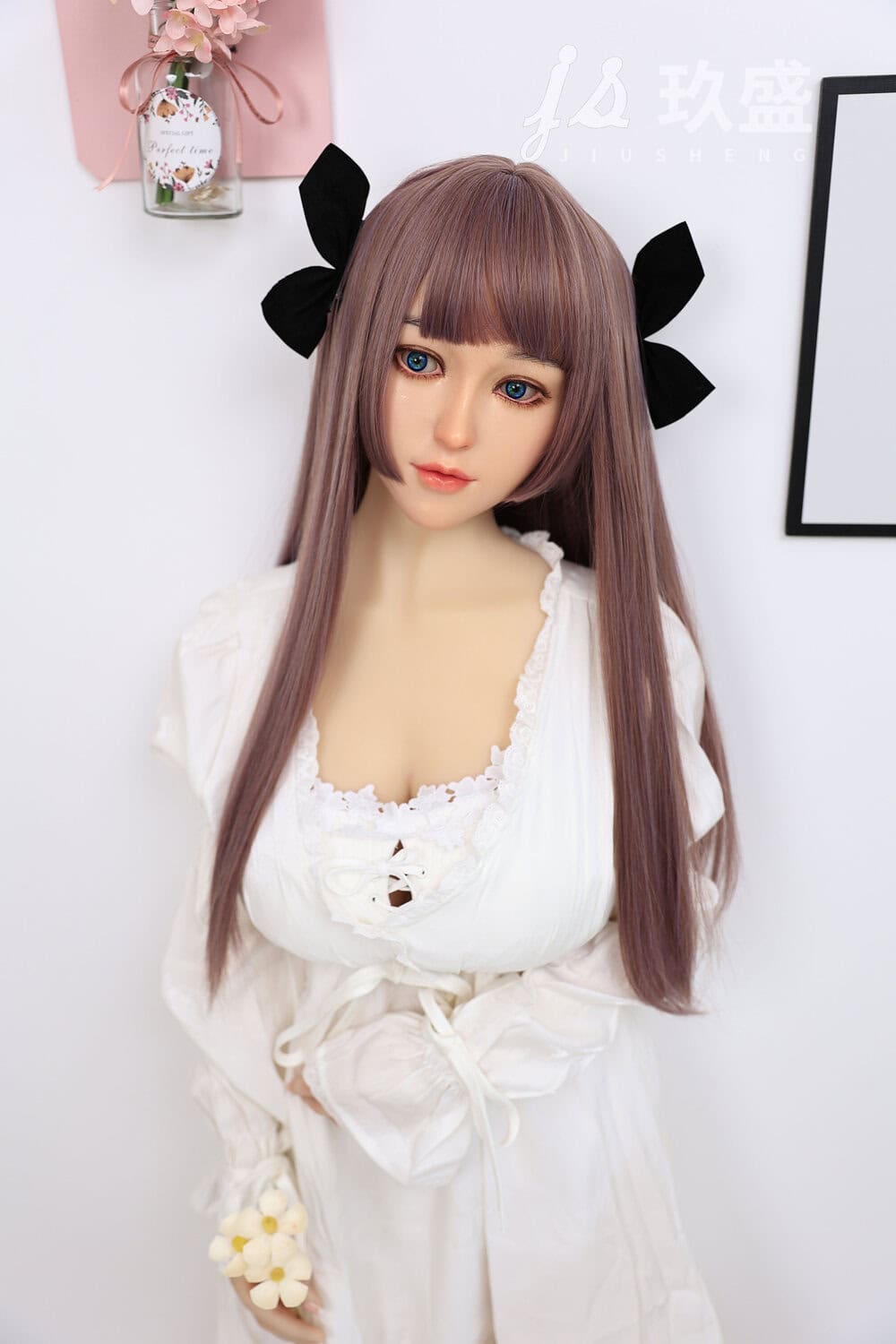 150cm/4ft11 D-cup Silicone Head Sex Doll – Shirley