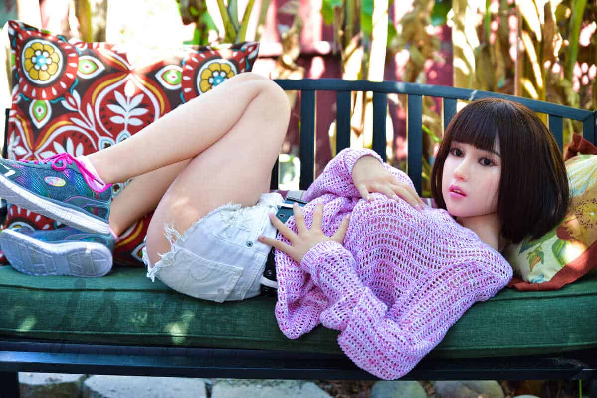 150cm/4ft11 D-cup Silicone Head Sex Doll – Lily - Image 13