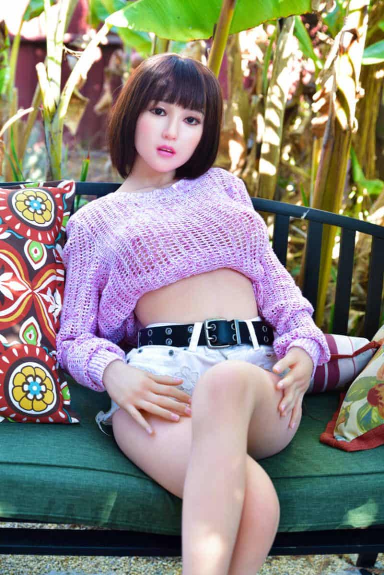 150cm/4ft11 D-cup Silicone Head Sex Doll – Lily