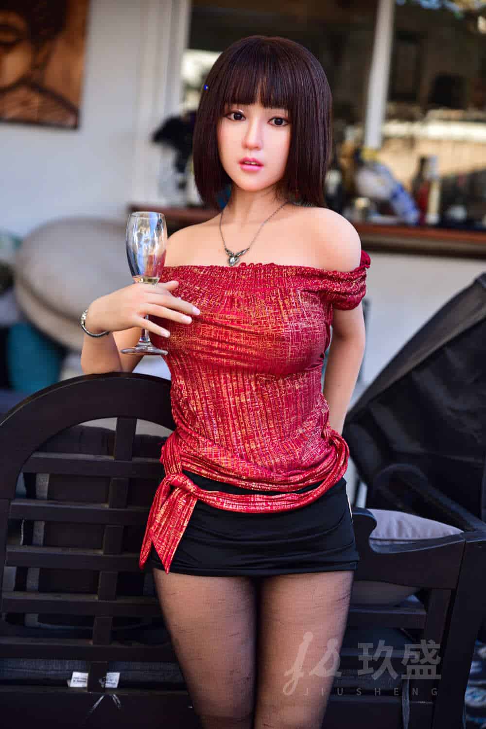 150cm/4ft11 D-cup Silicone Head Sex Doll – Lily - Image 7