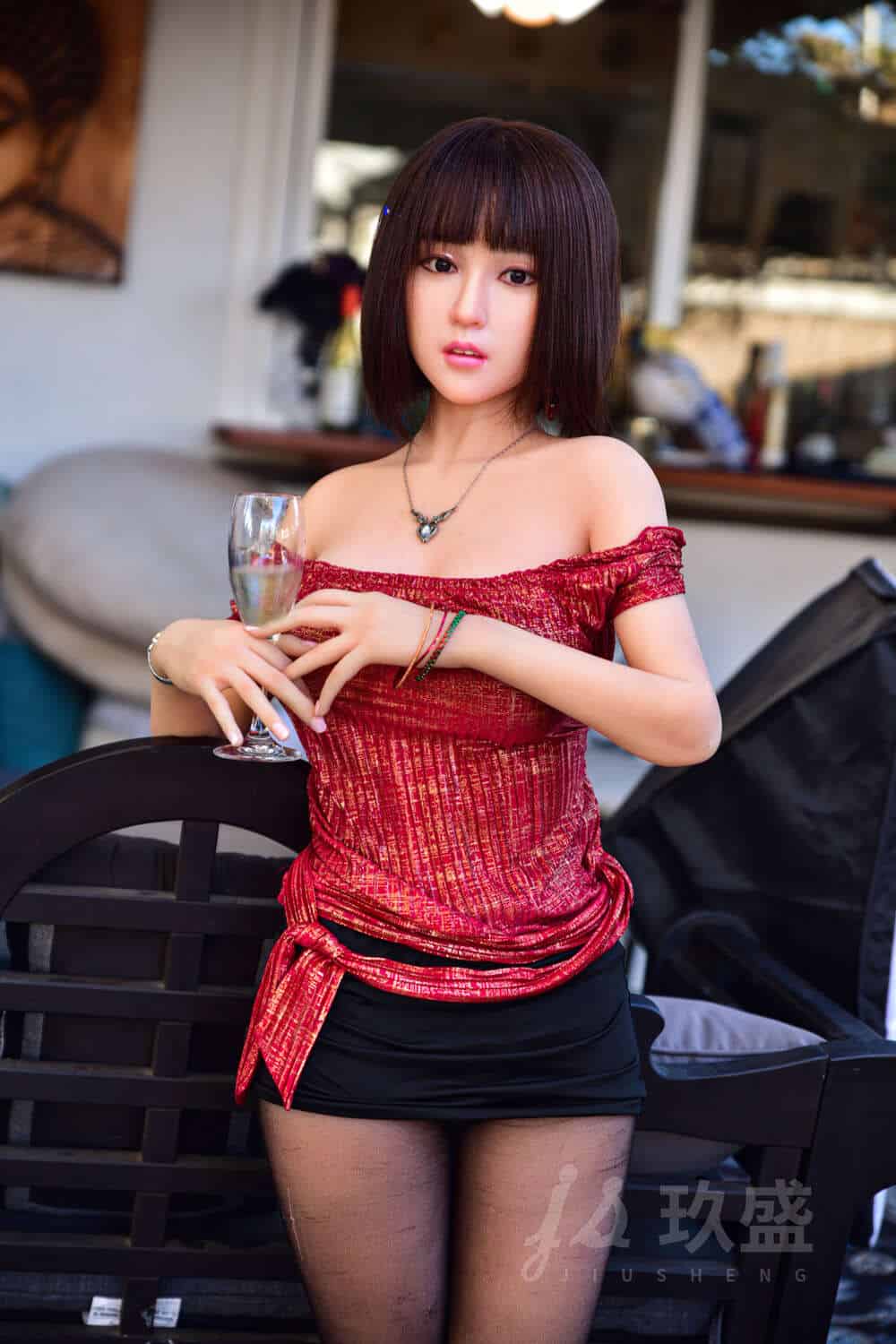 150cm/4ft11 D-cup Silicone Head Sex Doll – Lily - Image 9