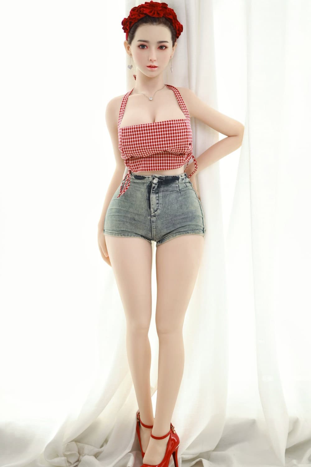 157cm/5ft2 H-cup Silicone Head Sex Doll – Ina Bryce - Image 16