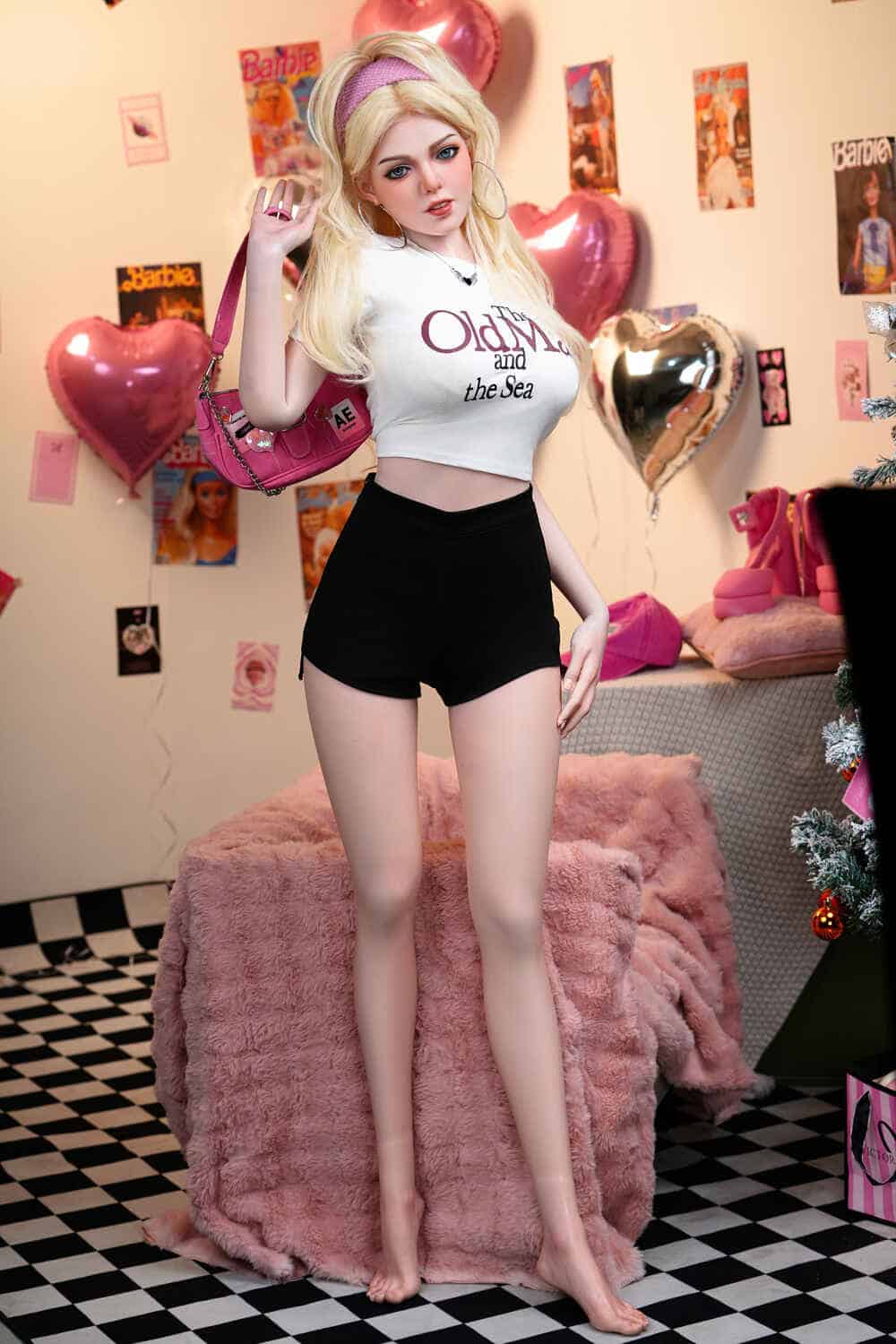 160cm/5ft3 D-cup Silicone Head Sex Doll – Fula - Image 5
