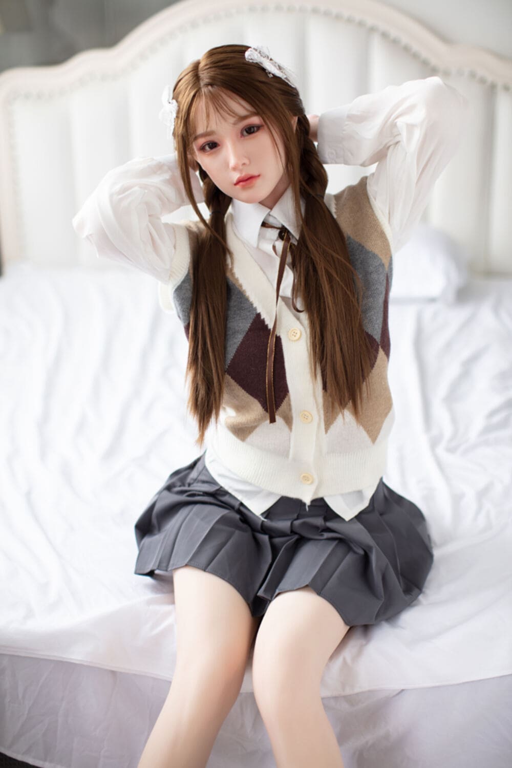 160cm/5ft3 D-cup Silicone Head Sex Doll – Mei - Image 8