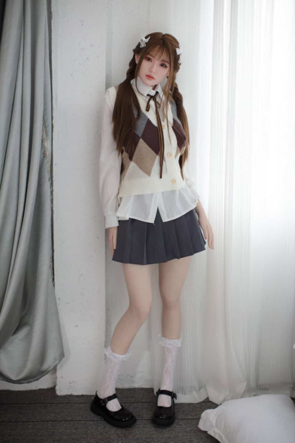 160cm/5ft3 D-cup Silicone Head Sex Doll – Mei - Image 13