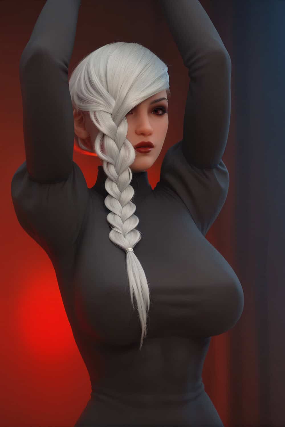 162cm/5ft4 H-cup Silicone Head Sex Doll – Anna.B - Image 10