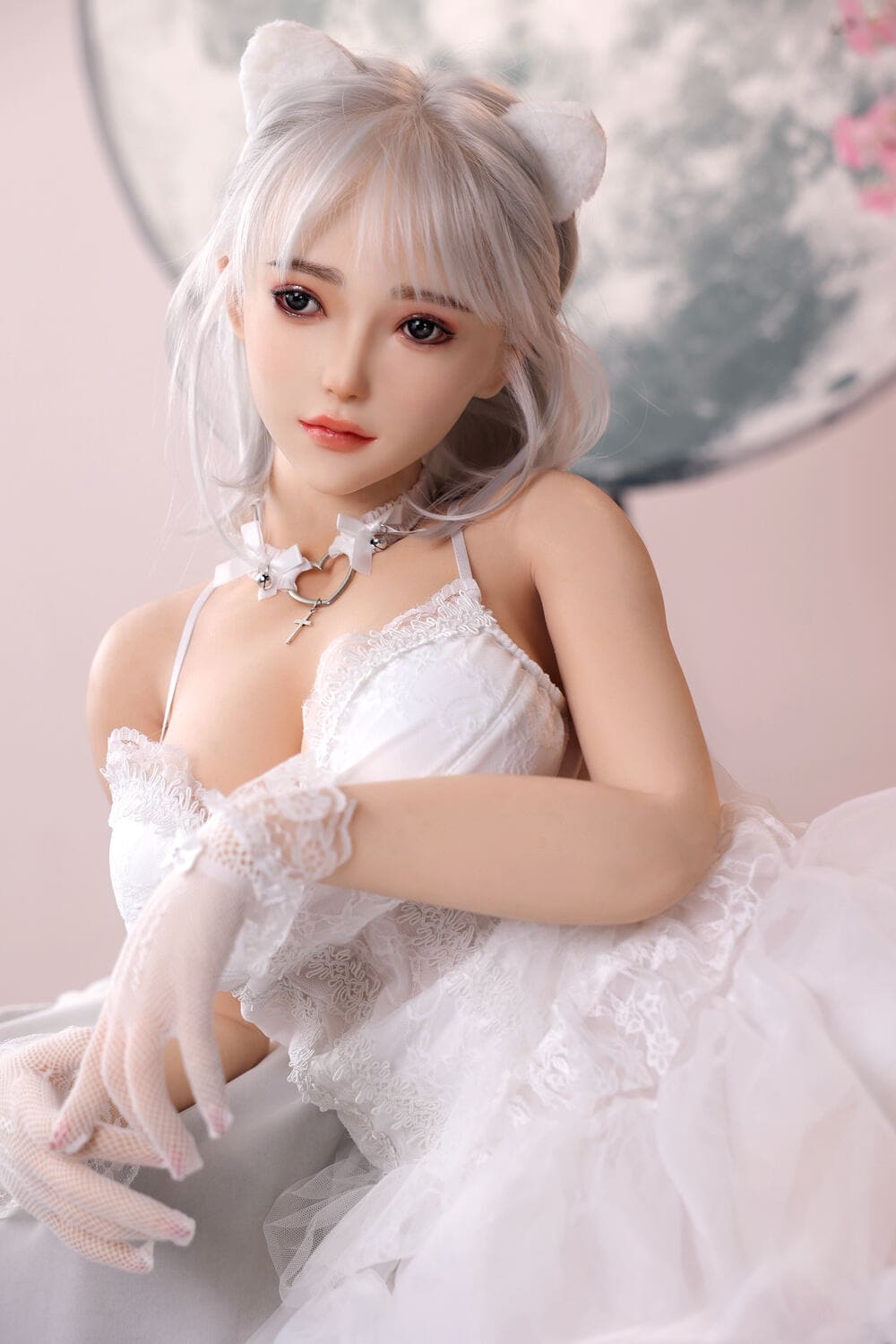 163cm/5ft4 F-cup Silicone Head Sex Doll – Peach - Image 11