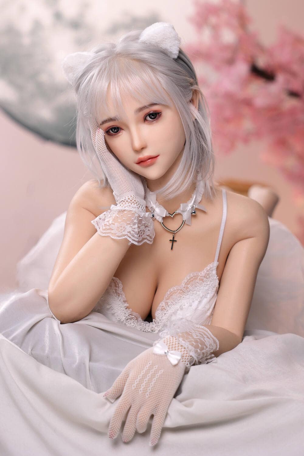 163cm/5ft4 F-cup Silicone Head Sex Doll – Peach