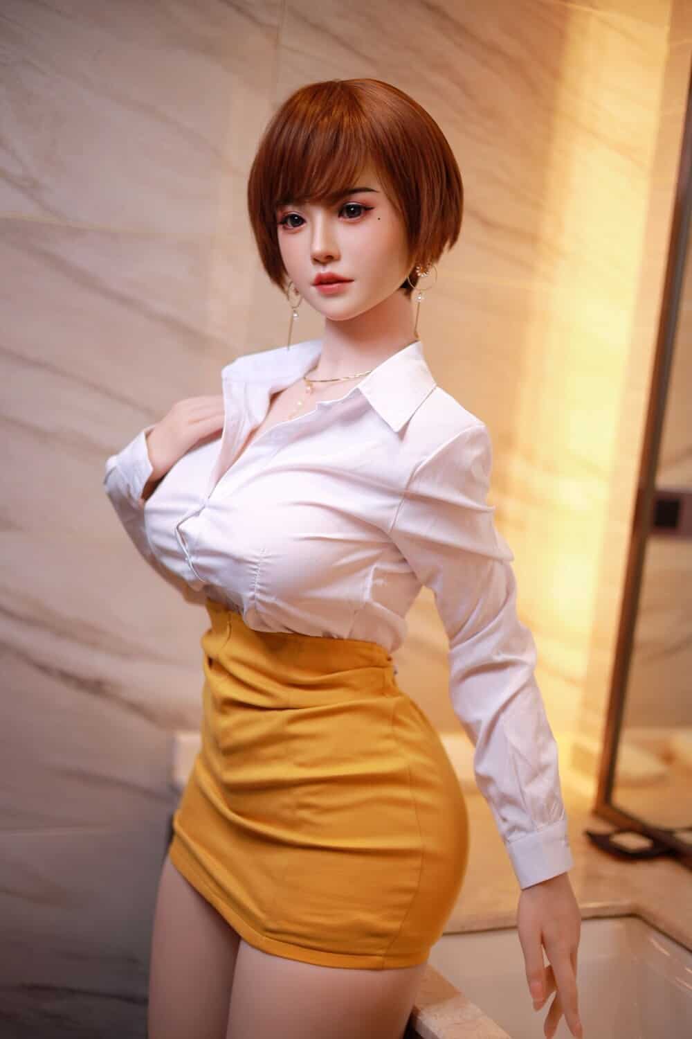 163cm/5ft4 K-cup Silicone Head Sex Doll – Yun Xi - Image 11