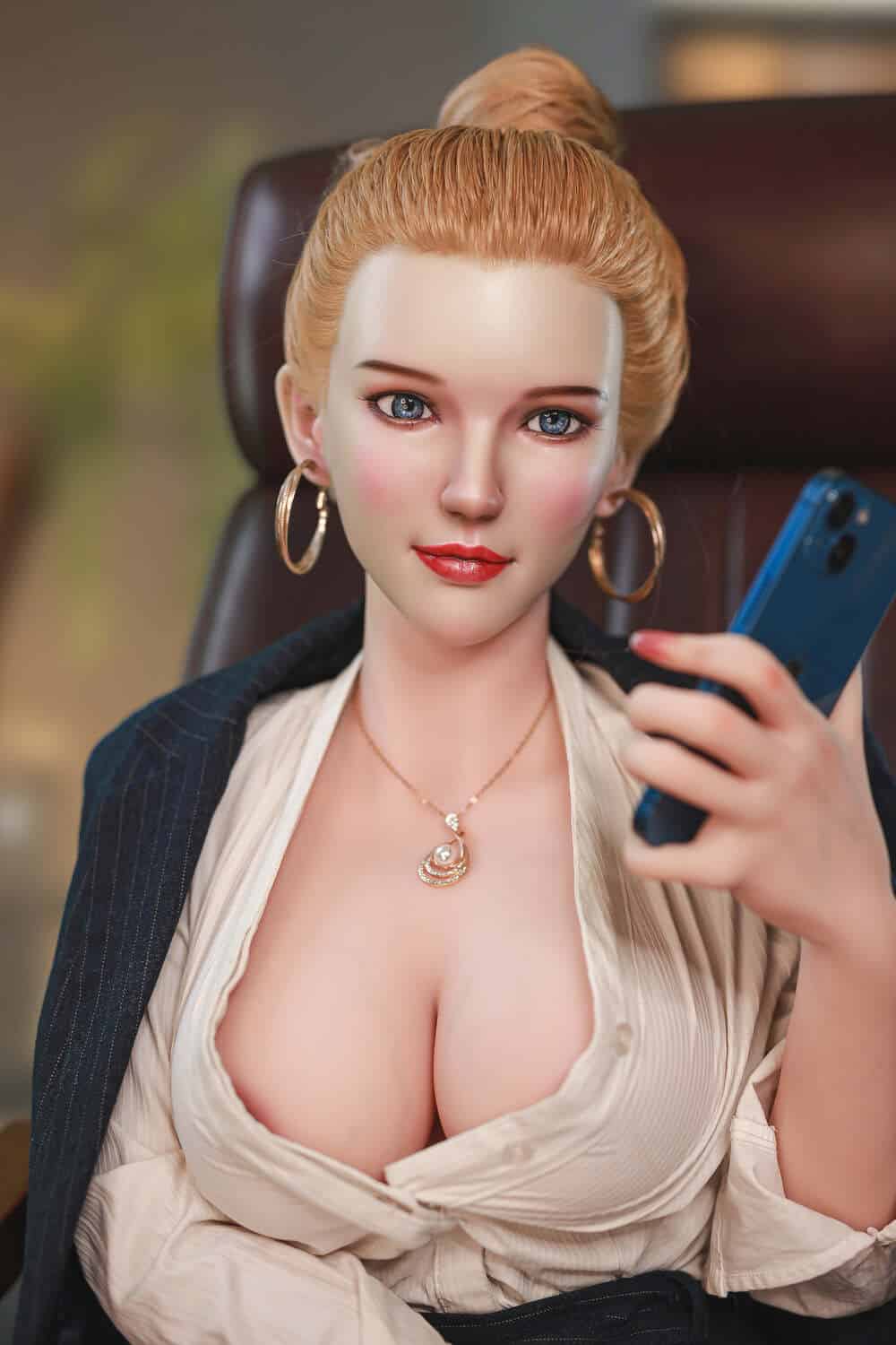163cm/5ft4 K-cup Silicone Head Sex Doll – Emily Aly
