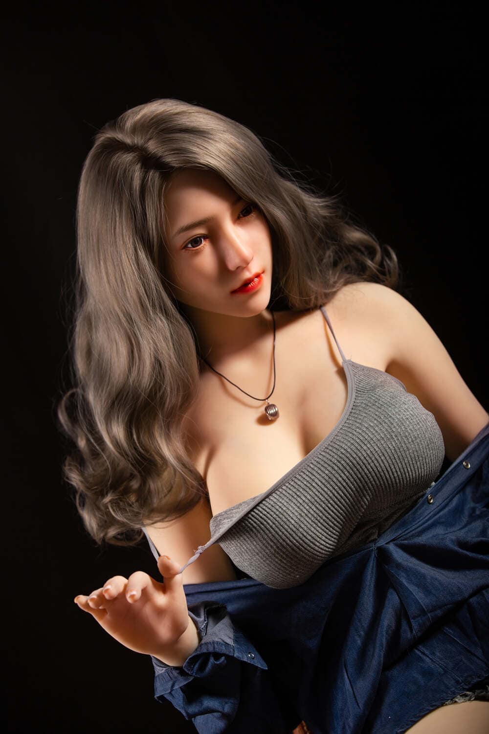 170cm/5ft7 H-cup Silicone Head Hair Implants Sex Doll – Djamila - Image 13