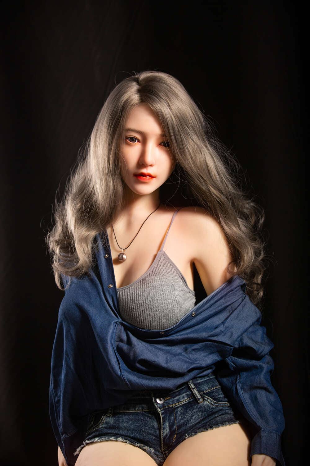 170cm/5ft7 H-cup Silicone Head Hair Implants Sex Doll – Djamila - Image 9
