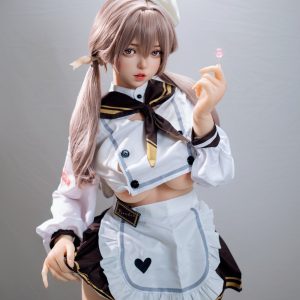 156cm/5ft1 E-cup Silicone Head Sex Doll – Duoduo