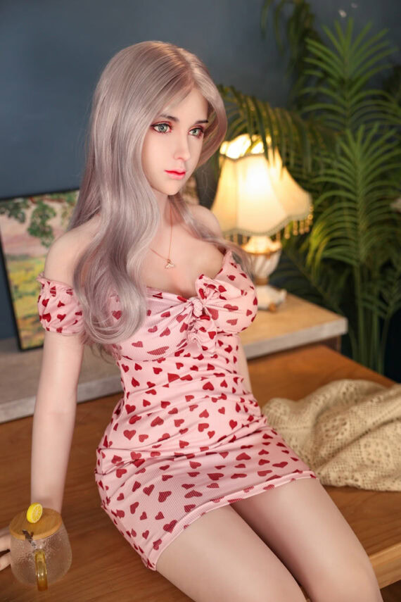 Silicone love doll with realistic features and detailed craftsmanship for companionship and intimate connection.