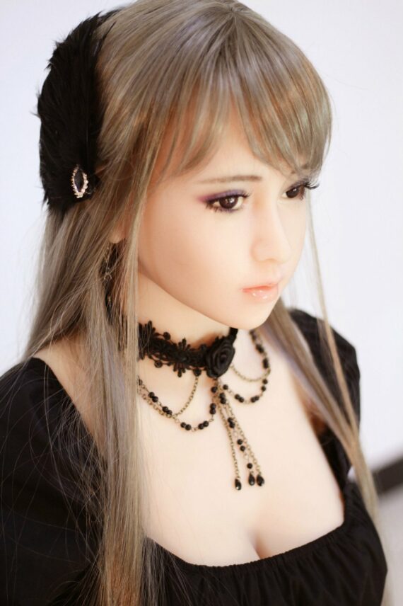 Realistic sex doll with detailed facial features and long hair, seducedoll product image.