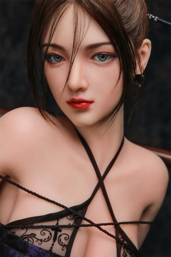Seducedoll realistic female sex doll close-up, lifelike blonde mannequin for adult pleasure and companionship.