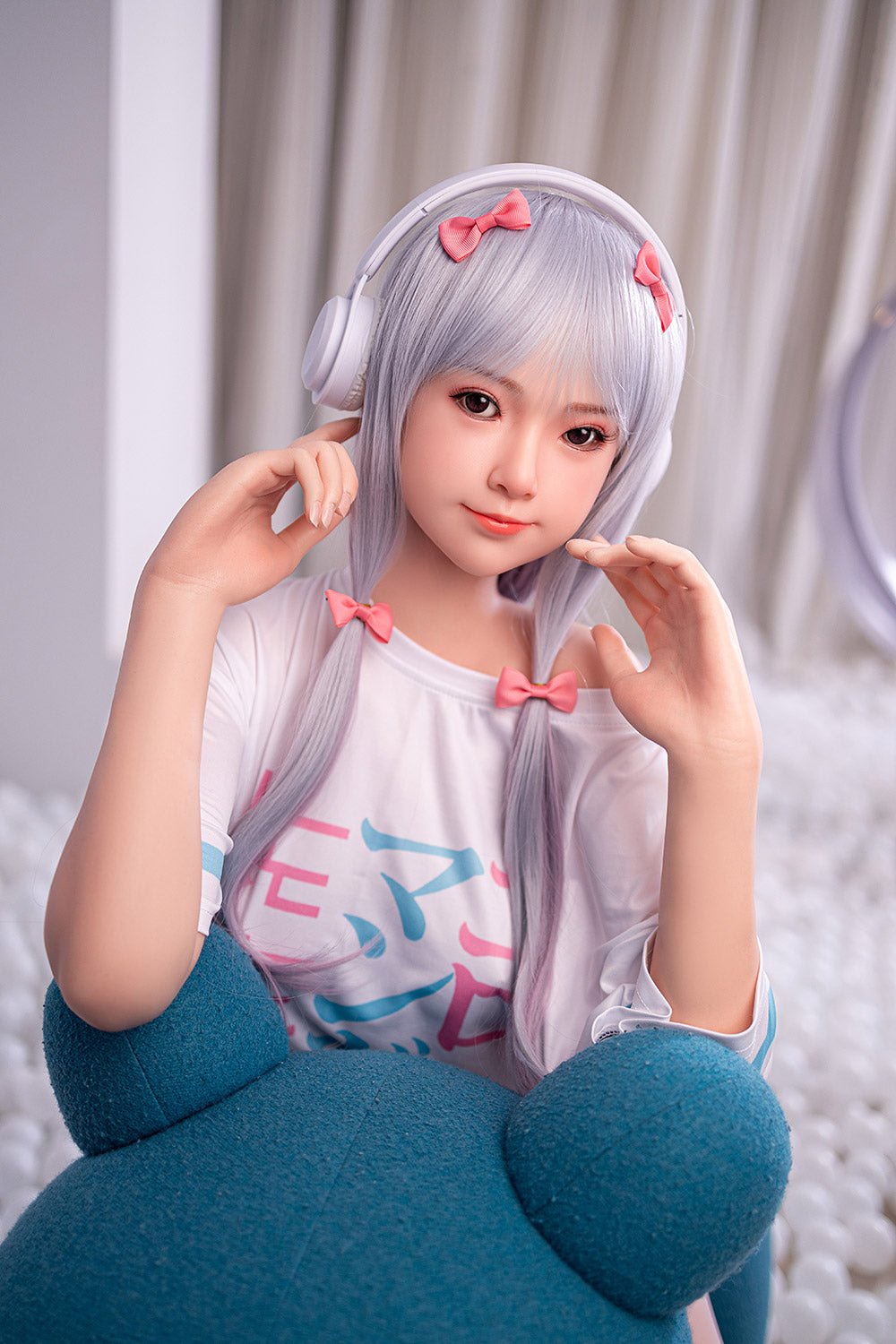 High-quality realistic sex doll with anime-inspired features and soft skin for companionship and comfort.